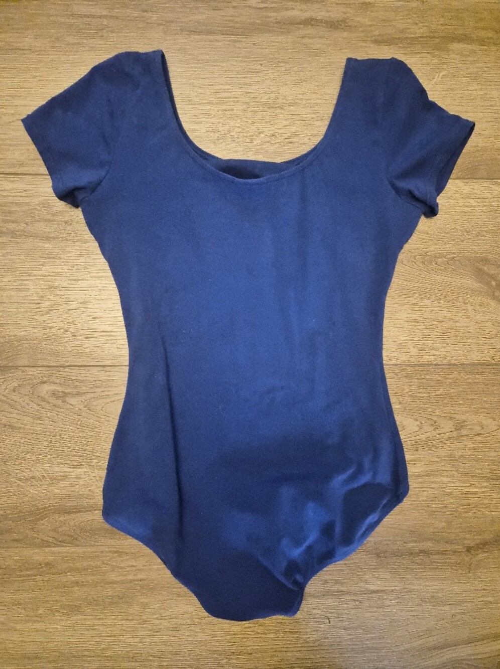 ​Capezio Classic Short Sleeve Leotard Scoop Neck Ballet Top XL - Picture 7 of 7